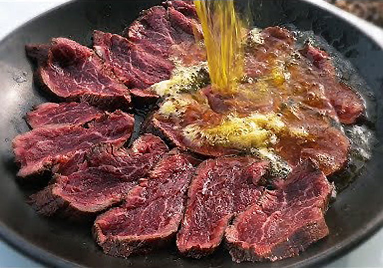 Salt Bae Boiling Butter Tenderloin - Cooking in boiling butter