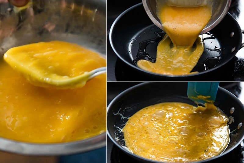 Omurice Tarifi - Japon tarzı çırpılmış yumurtadan omlet yapımı