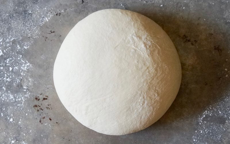 Burek Recipe - The dough does not need to be kneaded much, after it is collected, wrap it in cling film and rest.