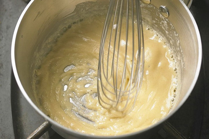 Bechamel Sauce Recipe: One of 5 Essential Sauces 4 Bechamel Sauce Recipe - Butter and Flour is enough to prepare the classic three colors Roux. Roux comes in 3 types as white, yellow and brown.