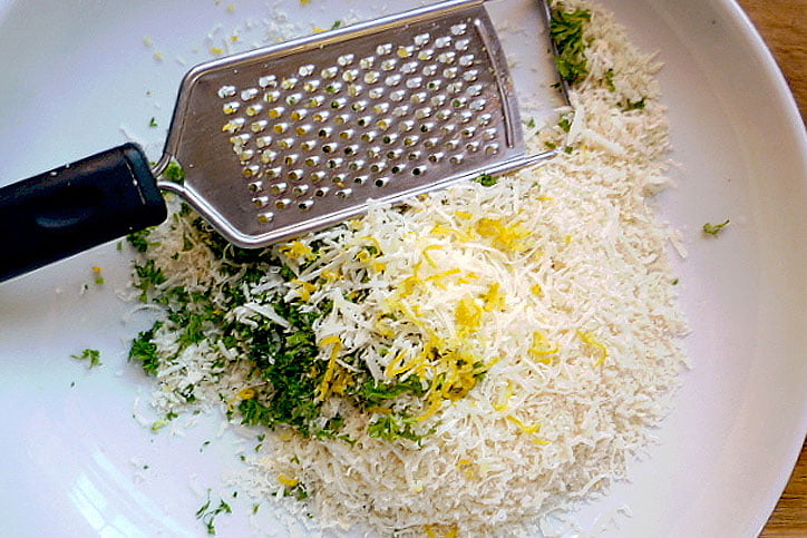 Parmesan Salmon Recipe - Covering Ingredient Mix